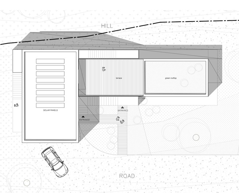 Meka Modular custom design 2440 sq ft. Top elevation
