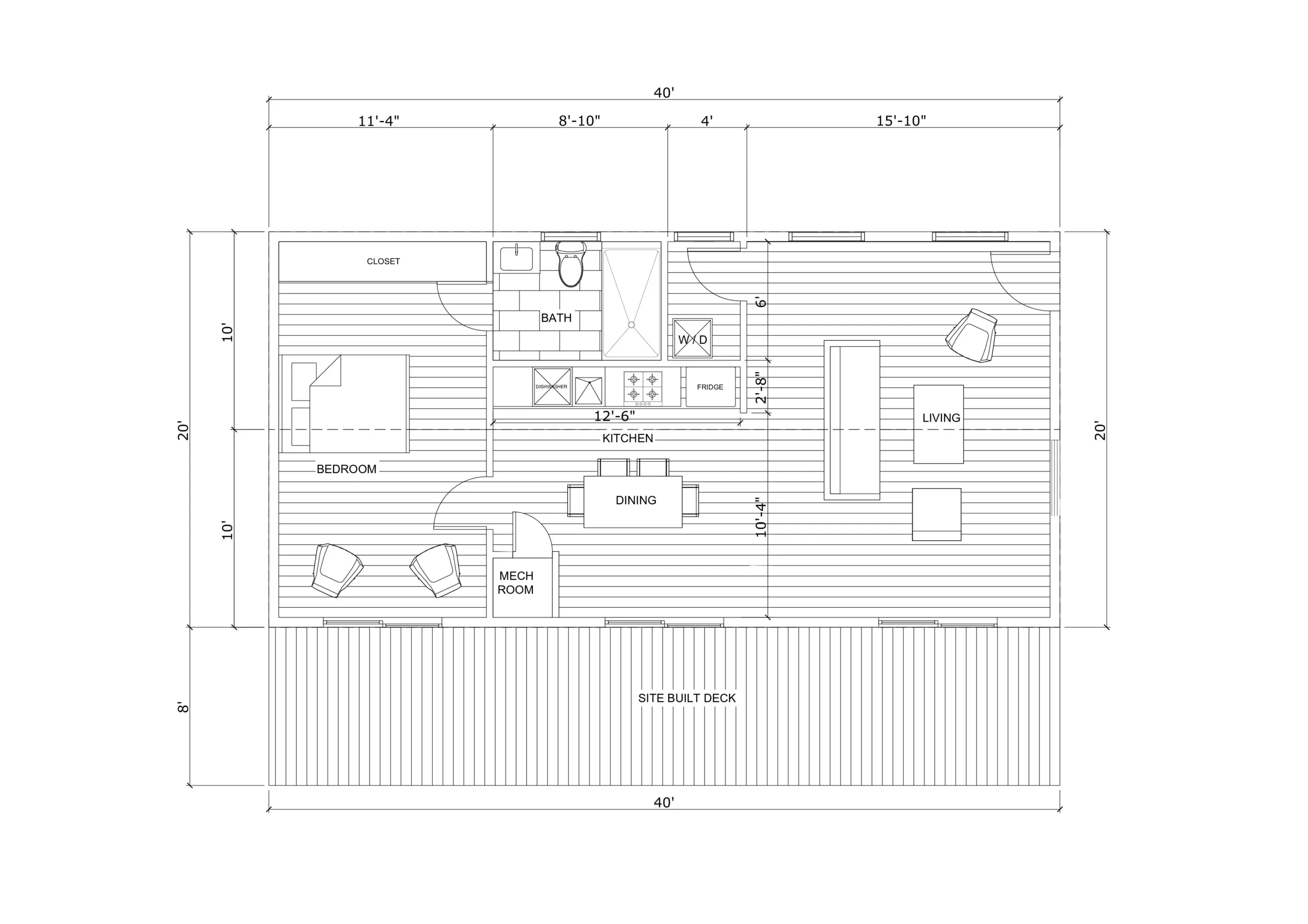 VOR 1 Bedroom Plans