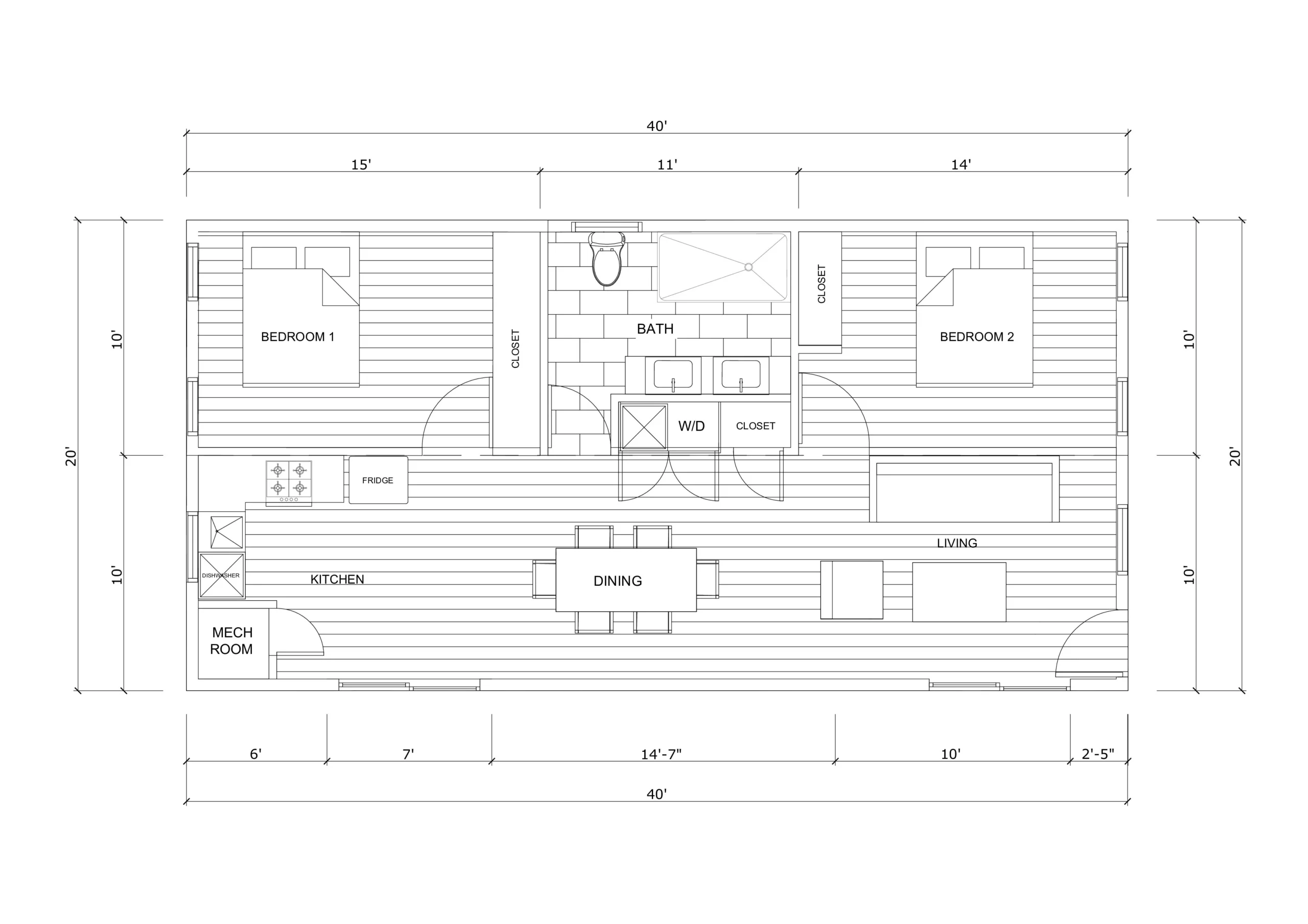 VOR 2 Bedroom Plans