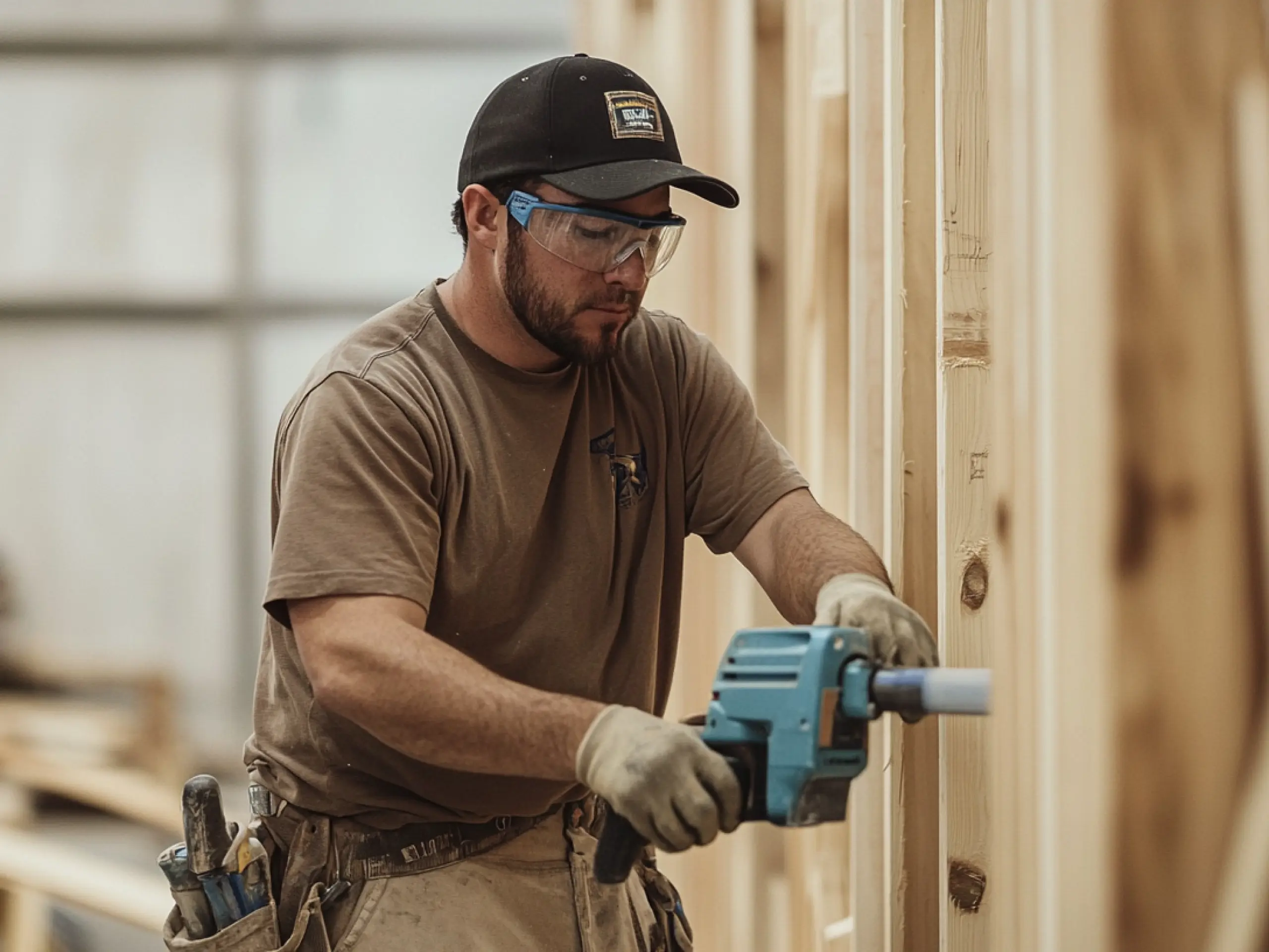 Our Construction Plant - Man Drilling