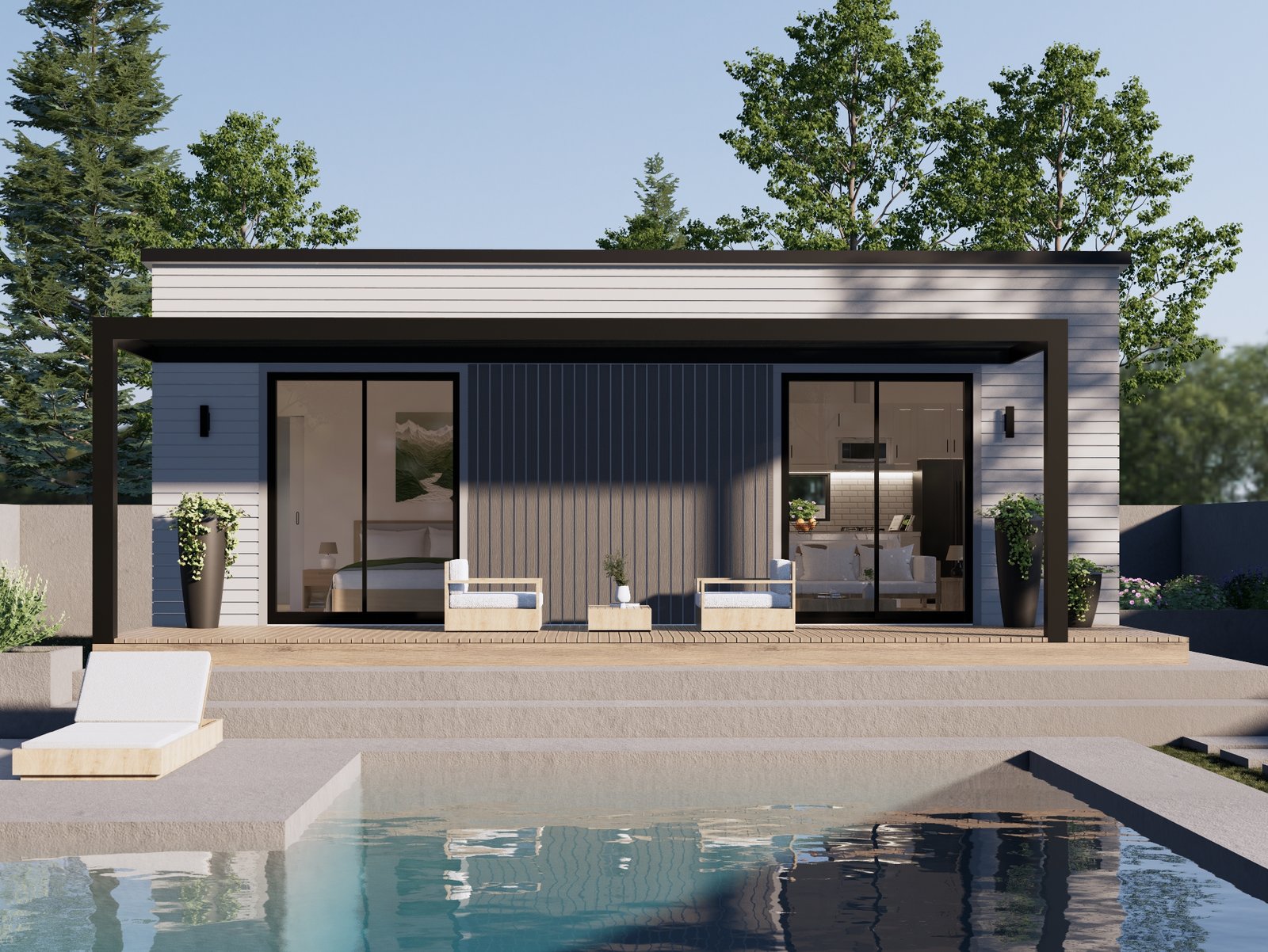 1 Bedroom_Exterior01_Pergola