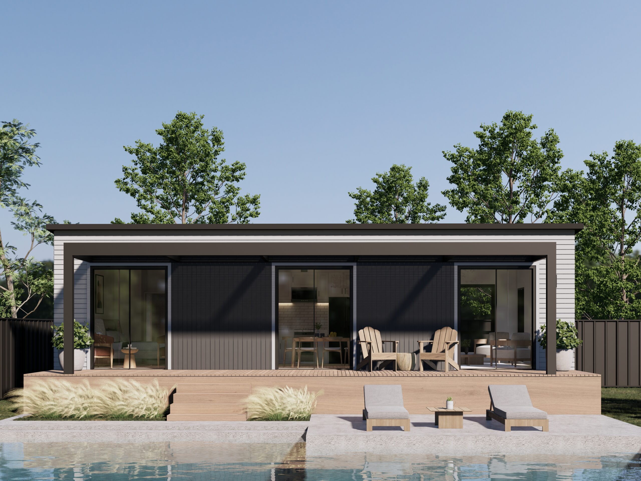 Exterior Front-Pergola