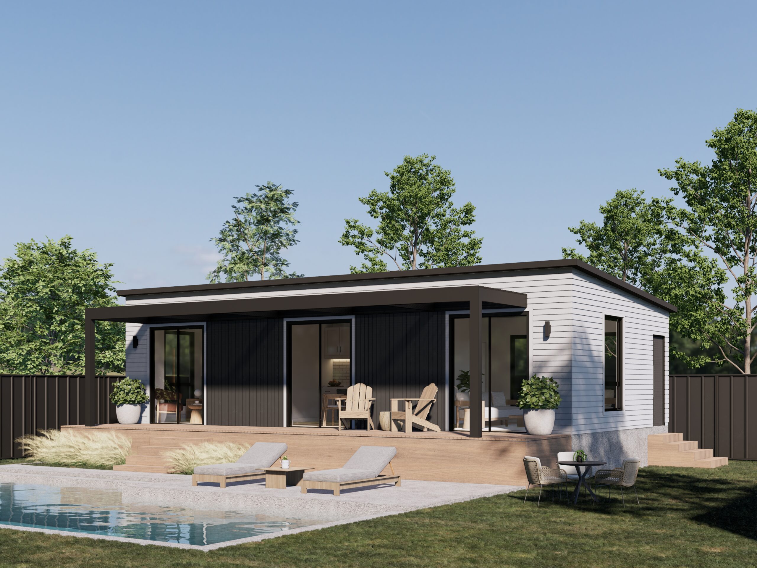 Exterior Perspective-Pergola